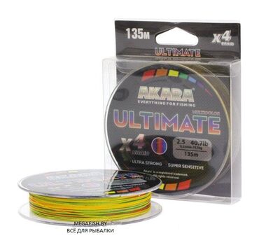 Шнур Akara Ultimate X-4 (135 м; 0.22 мм; multicolor)