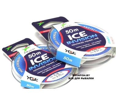 Леска Intech Invision Ice Line (50 м; 0.08 мм)