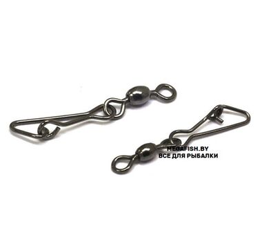 Вертлюг с карабином Flagman Link Swivels (L; 10 шт.)