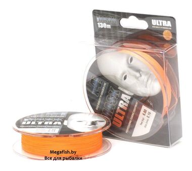 Шнур Akkoi Mask Ultra X4 (130 м; 0.14 мм) Orange