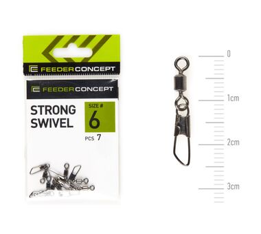 Вертлюги c застежкой Feeder Concept STRONG SWIVEL 006