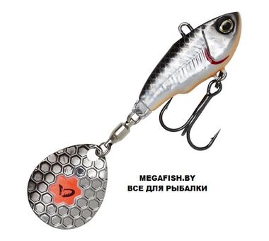 Тейлспиннер Savage Gear Fat Tail Spin (6.5 см; 12.5 гр) dirty silver