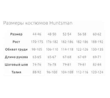 Костюм Huntsman Полюс LUX ткань Cell (р-р 44-46; 170-176 см) цвет...