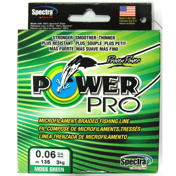Шнур Плетёный  Power Pro 135м Moss Green 0,06 - 3 кг