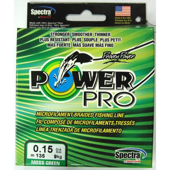 Шнур Плетёный  Power Pro 135м Moss Green 0,15 - 9 кг