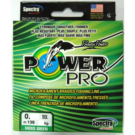 Шнур Плетёный  Power Pro 135м Moss Green 0,43- 48 кг