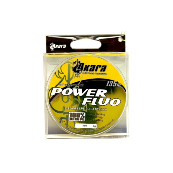 Шнур плетёный Akara Power Fluo 135 m 0,14 mm