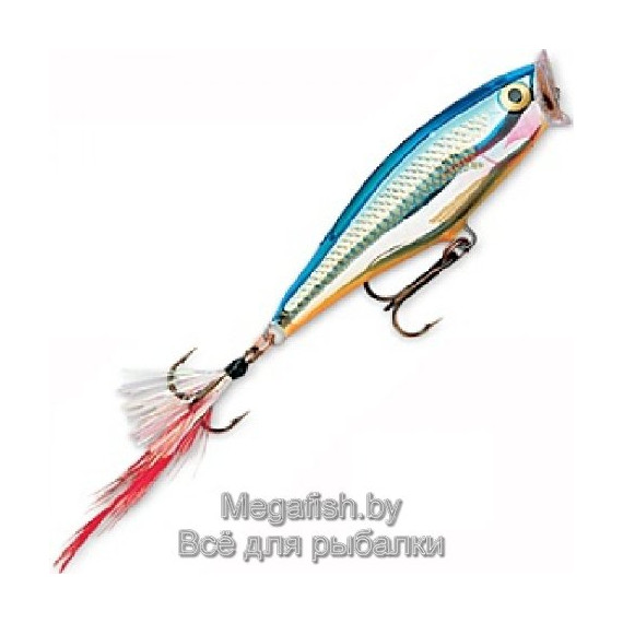 Воблер Rapala Skitter Pop SP09 (9см,14гр,0м) цвет SB