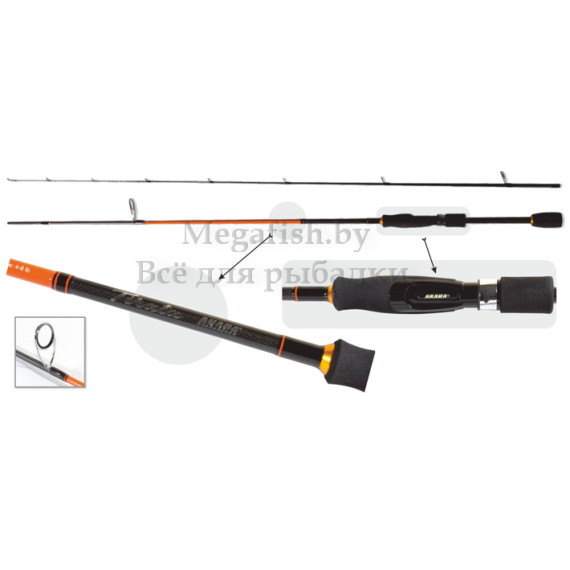 Удилище спиннинговое Akara Tirata 762MLMX TX-30 (2,3м; 0,6-8г.) 3