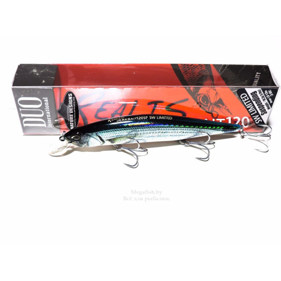 Воблер DUO Realis Jerkbait 120SP (12см, 18гр, 1.5-2.0м) suspending SW AFA0830...