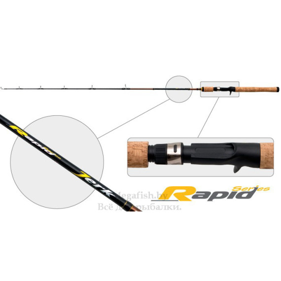 Спиннинг одночастный Surf Master 3145 Rapid Jerk Series IM7 (60-180гр) 1,80м...