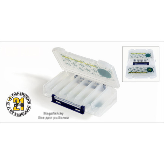 Коробка для приманок Pontoon 21 LCB (жёлтая; прозрачная)