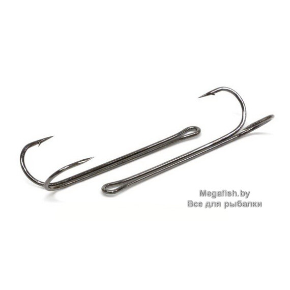 Двойной крючок Crazy Fish Long Tail Double Hook (№2/0; 3 шт.)