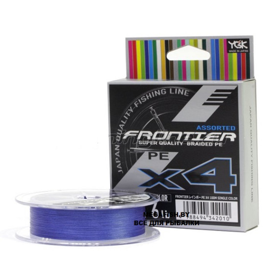 Шнур YGK Frontier X4 PE (100 м; #0.6; purple)