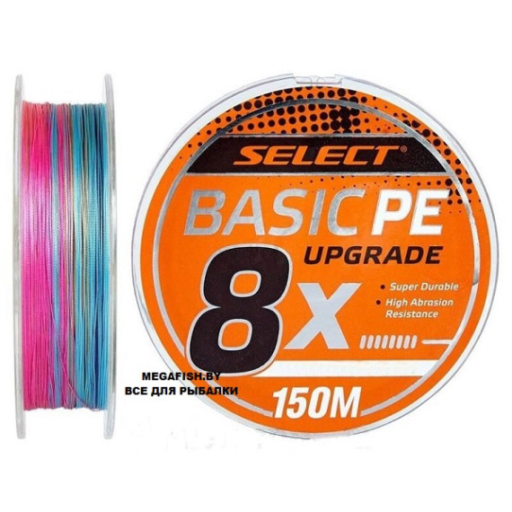 Шнур Select Basic PE X8 (150 м; #0.8; multicolor)