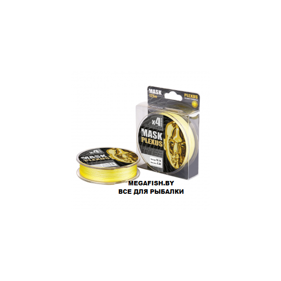 Шнур Akkoi Mask Plexus (150 м; 0.08 мм; yellow)