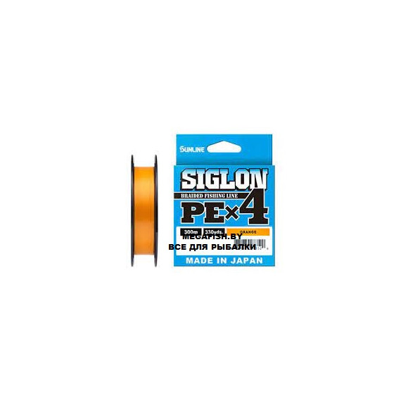 Шнур Sunline Siglon PE X4 (300 м; #1.2; orange)