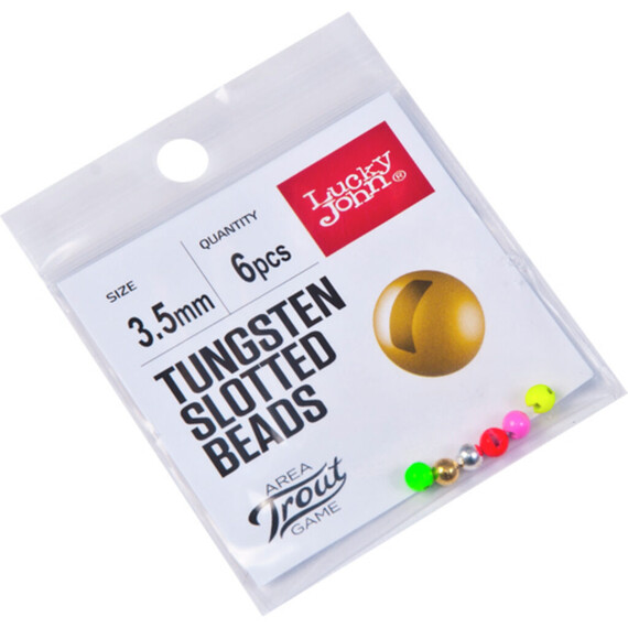 Головки Lucky John Area Trout Game TUNGSTEN SLOTTED BEADS 0.3гр вольфрамовые