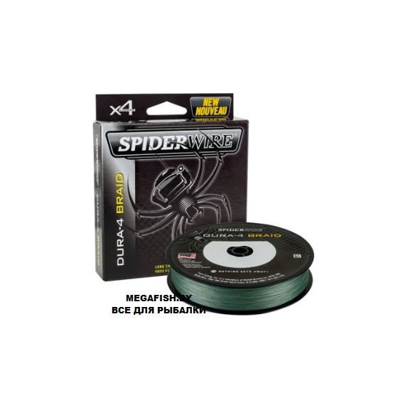 Шнур плетеный SpiderWire Dura4 Braid 150м 0.20мм moss green