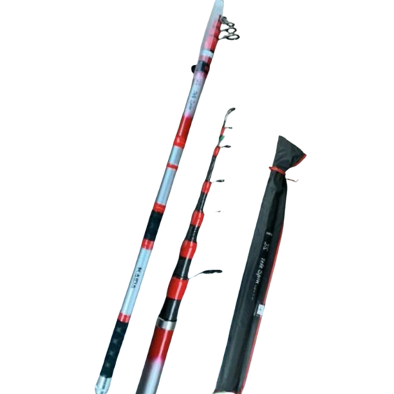 Удилище Kaida X Tele Spin укороченное с кольцами 3.9м до 80гр 